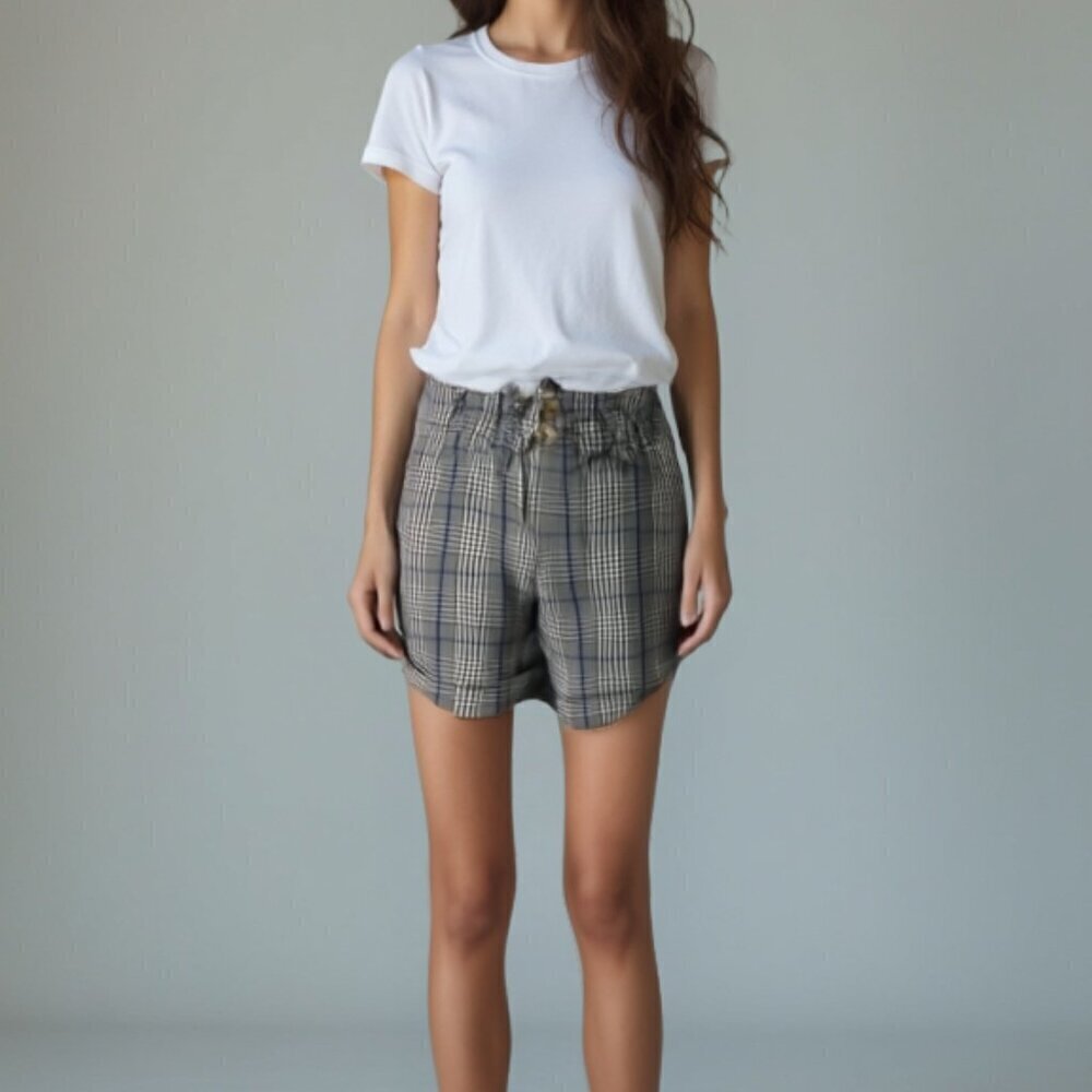 ❤️ American Eagle ruffled waist print shorts 4
